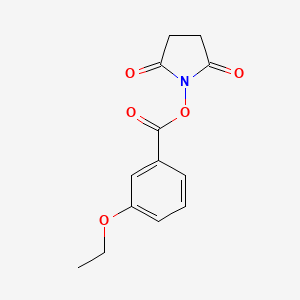 molecular formula C13H13NO5 B8007101 2,5-Dioxopyrrolidin-1-yl 3-ethoxybenzoate 