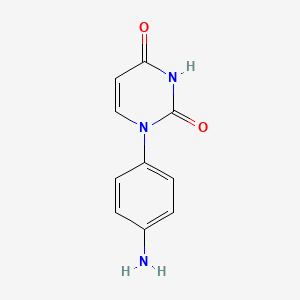 molecular formula C10H9N3O2 B8007108 1-(4-Aminophenyl)pyrimidine-2,4(1H,3H)-dione 