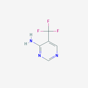 molecular formula C5H4F3N3 B8007136 5-(Trifluoromethyl)pyrimidin-4-amine 