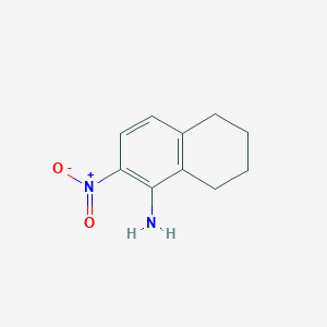 molecular formula C10H12N2O2 B8007139 2-Nitro-5,6,7,8-tetrahydronaphthalen-1-amine 