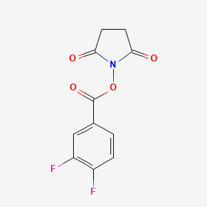 molecular formula C11H7F2NO4 B8007151 2,5-Dioxopyrrolidin-1-yl 3,4-difluorobenzoate 