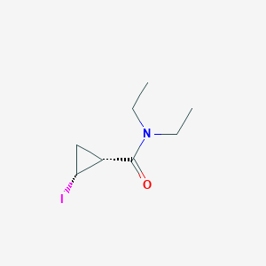molecular formula C8H14INO B8007167 (cis)-N,N-diethyl-2-iodocyclopropanecarboxamide 