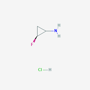 molecular formula C3H7ClFN B8007169 trans-2-Fluorocyclopropanamine hcl 