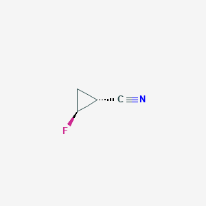 molecular formula C4H4FN B8007170 trans-2-Fluorocyclopropanecarbonitrile 