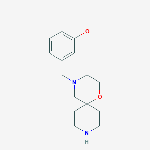 molecular formula C16H24N2O2 B8007192 4-(3-Methoxybenzyl)-1-oxa-4,9-diazaspiro[5.5]undecane 