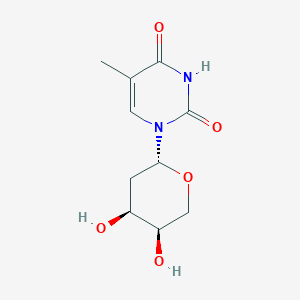 B080072 1-[(2R,4S,5R)-4,5-dihydroxyoxan-2-yl]-5-methylpyrimidine-2,4-dione CAS No. 13091-56-0