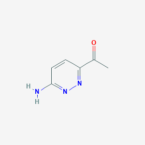 molecular formula C6H7N3O B8007201 1-(6-Aminopyridazin-3-yl)ethan-1-one 