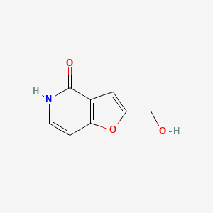 molecular formula C8H7NO3 B8007202 2-(Hydroxymethyl)furo[3,2-c]pyridin-4(5H)-one 