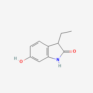 molecular formula C10H11NO2 B8007205 3-Ethyl-6-hydroxyindolin-2-one 