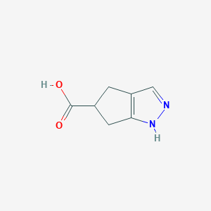 molecular formula C7H8N2O2 B8007225 2,4,5,6-Tetrahydrocyclopenta[c]pyrazole-5-carboxylic acid 