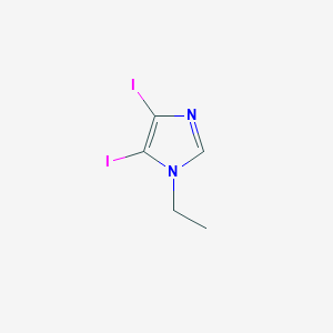 molecular formula C5H6I2N2 B8007269 1-乙基-4,5-二碘-1H-咪唑 