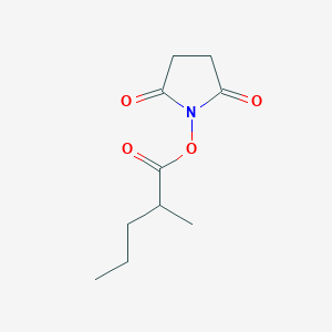 molecular formula C10H15NO4 B8007283 2,5-Dioxopyrrolidin-1-yl 2-methylpentanoate 