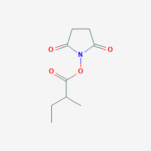 molecular formula C9H13NO4 B8007289 2,5-Dioxopyrrolidin-1-yl 2-methylbutanoate 