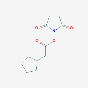 molecular formula C11H15NO4 B8007301 2,5-Dioxopyrrolidin-1-yl 2-cyclopentylacetate 