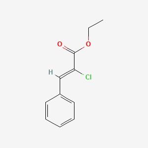 molecular formula C11H11ClO2 B8007326 (Z)-alpha-Chlorobenzeneacrylic acid ethyl ester 