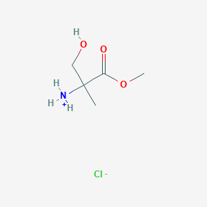 (3-Hydroxy-1-methoxy-2-methyl-1-oxopropan-2-yl)azanium;chloride