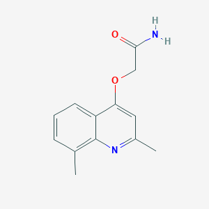 molecular formula C13H14N2O2 B8007412 2-(2,8-Dimethylquinolin-4-yl)oxyacetamide 