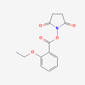 molecular formula C13H13NO5 B8007463 2,5-Dioxopyrrolidin-1-yl 2-ethoxybenzoate 