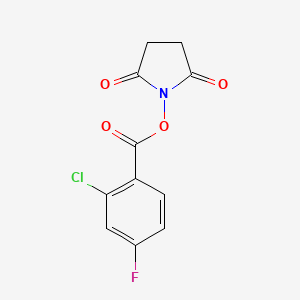 2,5-Dioxopyrrolidin-1-yl 2-chloro-4-fluorobenzoate