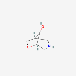 molecular formula C6H11NO2 B8007525 exo-8-Hydroxy-6-oxa-3-azabicyclo[3.2.1]octane 