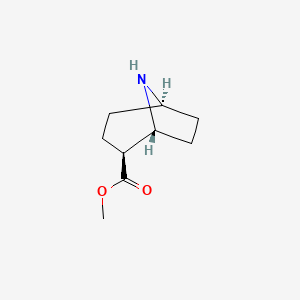 molecular formula C9H15NO2 B8007554 methyl (1R,2S,5R)-rel-8-azabicyclo[3.2.1]octane-2-carboxylate 