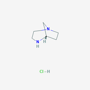 molecular formula C6H13ClN2 B8007561 (S)-1,4-Diazabicyclo[3.2.1]octane dihydrochloride 