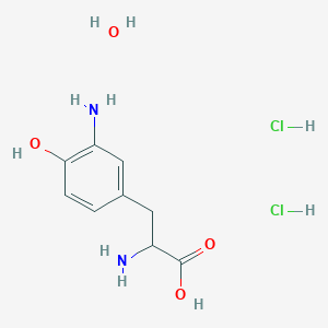 molecular formula C9H16Cl2N2O4 B8007566 3-Amino-L-tyrosine HCl hydrate 