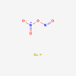 molecular formula N2O4Ru+3 B8007571 Nitroso nitrate;ruthenium(3+) 