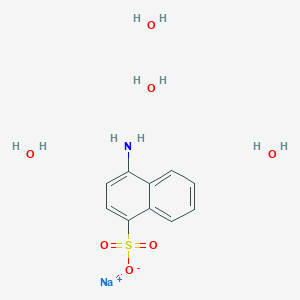 molecular formula C10H16NNaO7S B8007594 SodiuM 4-AMino-1-naphthalenesulfonate Tetrahydrate 
