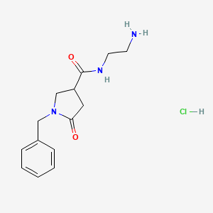 N-(2-aminoethyl)-1-benzyl-5-oxopyrrolidine-3-carboxamide;hydrochloride