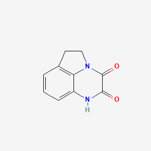 molecular formula C10H8N2O2 B8007622 1,9-Diazatricyclo[6.3.1.0^{4,12}]dodeca-4,6,8(12)-triene-10,11-dione 