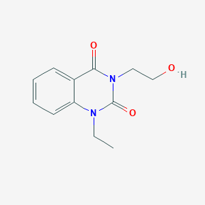 molecular formula C12H14N2O3 B8007753 1-Ethyl-3-(2-hydroxyethyl)quinazoline-2,4-dione CAS No. 177363-31-4
