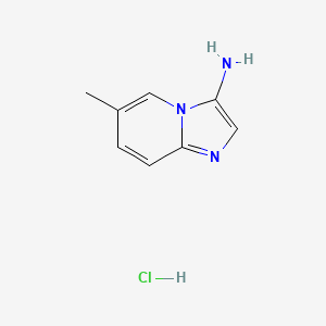 molecular formula C8H10ClN3 B8007765 6-Methylimidazo[1,2-a]pyridin-3-amine hydrochloride 