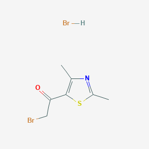 molecular formula C7H9Br2NOS B8007768 2-Bromo-1-(2,4-dimethylthiazol-5-yl)ethanone hydrobromide 
