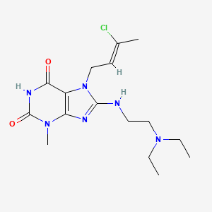 7-[(Z)-3-chlorobut-2-enyl]-8-[2-(diethylamino)ethylamino]-3-methylpurine-2,6-dione