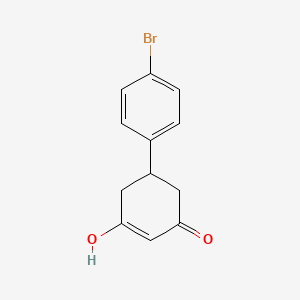 molecular formula C12H11BrO2 B8008035 5-(4-Bromophenyl)-3-hydroxy-cyclohex-2-en-1-one 