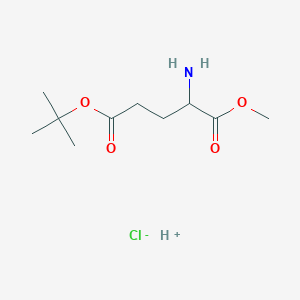 molecular formula C10H20ClNO4 B8008056 5-O-tert-butyl 1-O-methyl 2-aminopentanedioate;hydron;chloride 