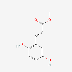 molecular formula C10H10O4 B8008057 3-(2,5-Dihydroxyphenyl)-2-propenoic acid methyl ester 