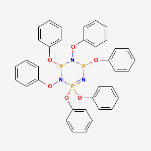 molecular formula C36H30N3O6P3 B8008079 1,2,2,4,5,6-Hexaphenoxy-1,3,5-triaza-2lambda5,4,6-triphosphacyclohex-2-ene 