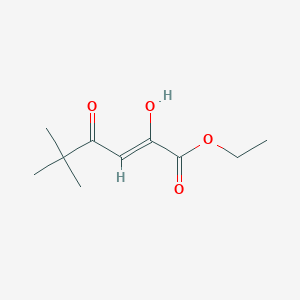 2-Hydroxy-4-oxo-5,5-dimethyl 2-hexenoic acid ethyl ester