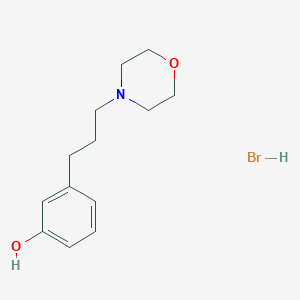 molecular formula C13H20BrNO2 B8008149 3-(3-Morpholin-4-ylpropyl)phenol;hydrobromide 