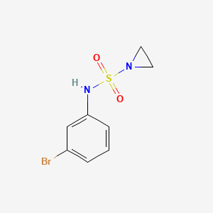 molecular formula C8H9BrN2O2S B8008157 N-(3-bromophenyl)aziridine-1-sulfonamide 