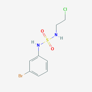 molecular formula C8H10BrClN2O2S B8008195 [(3-Bromophenyl)sulfamoyl](2-chloroethyl)amine 