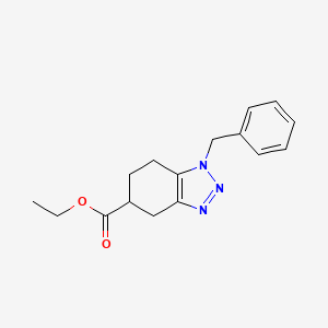 molecular formula C16H19N3O2 B8008427 ethyl 1-benzyl-4,5,6,7-tetrahydro-1H-1,2,3-benzotriazole-5-carboxylate CAS No. 1706437-53-7