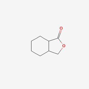 molecular formula C8H12O2 B8008475 8-Oxabicyclo[4,3,0]nonane-7-one CAS No. 7702-72-9