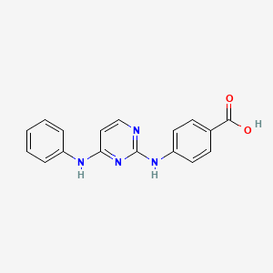 molecular formula C17H14N4O2 B8008493 4-{[4-(Phenylamino)pyrimidin-2-Yl]amino}benzoic Acid 
