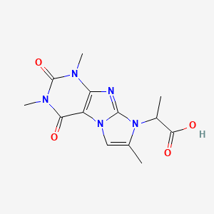 2-(2,4,7-Trimethyl-1,3-dioxopurino[7,8-a]imidazol-6-yl)propanoic acid