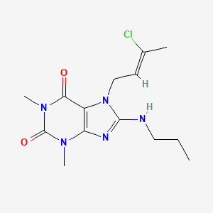 7-[(Z)-3-chlorobut-2-enyl]-1,3-dimethyl-8-(propylamino)purine-2,6-dione