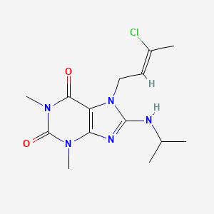 7-[(Z)-3-chlorobut-2-enyl]-1,3-dimethyl-8-(propan-2-ylamino)purine-2,6-dione