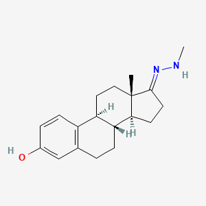 (8R,9S,13S,14S,17E)-13-methyl-17-(methylhydrazinylidene)-7,8,9,11,12,14,15,16-octahydro-6H-cyclopenta[a]phenanthren-3-ol